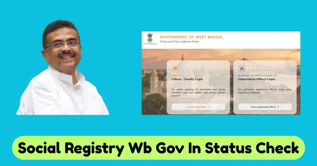 social registry wb gov in Status Check Online with HOF Phone Number
